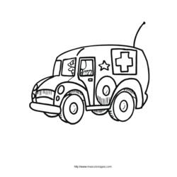 Coloring page: Ambulance (Transportation) #136829 - Free Printable Coloring Pages