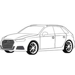 Audi (Transportation) coloring page #174811 to print and color