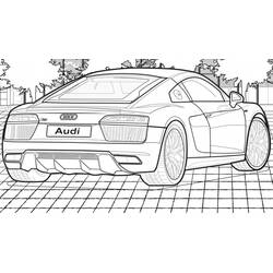 Audi (Transportation) coloring page #174817 to print and color