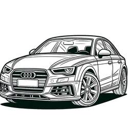 Coloring pages: Audi - Free Printable Coloring Pages