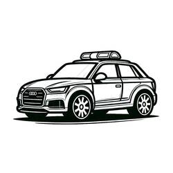 Audi (Transportation) coloring page #218588 to print and color