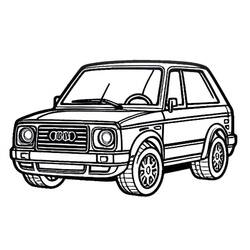 Audi (Transportation) coloring page #218589 to print and color