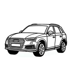 Audi (Transportation) coloring page #218590 to print and color