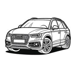 Audi (Transportation) coloring page #218591 to print and color