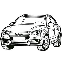 Audi (Transportation) coloring page #218593 to print and color
