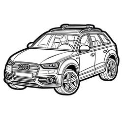 Audi (Transportation) coloring page #218594 to print and color