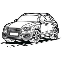 Audi (Transportation) coloring page #218596 to print and color