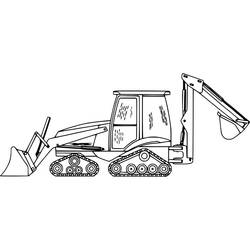 Coloring page: Backhoe (Transportation) #209339 - Free Printable Coloring Pages
