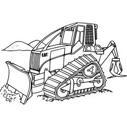 Coloring pages: Backhoe - Free Printable Coloring Pages