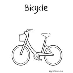 Coloring page: Bike / Bicycle (Transportation) #136950 - Free Printable Coloring Pages