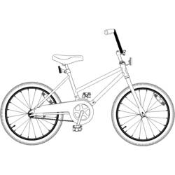 Coloring page: Bike / Bicycle (Transportation) #136971 - Printable coloring pages