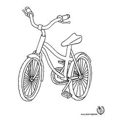 Coloring page: Bike / Bicycle (Transportation) #137057 - Printable coloring pages