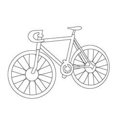 Bike / Bicycle (Transportation) coloring page #175393 to print and color