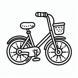 Bike / Bicycle (Transportation) coloring page #217321 to print and color