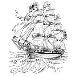 Coloring page: Boat / Ship (Transportation) #137439 - Free Printable Coloring Pages
