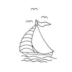 Coloring page: Boat / Ship (Transportation) #137448 - Free Printable Coloring Pages