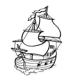 Coloring page: Boat / Ship (Transportation) #137478 - Free Printable Coloring Pages