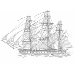 Coloring page: Boat / Ship (Transportation) #137481 - Free Printable Coloring Pages