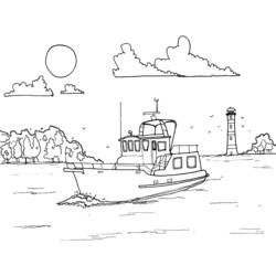 Coloring page: Boat / Ship (Transportation) #137482 - Free Printable Coloring Pages
