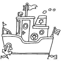 Coloring page: Boat / Ship (Transportation) #137500 - Free Printable Coloring Pages