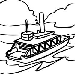 Coloring page: Boat / Ship (Transportation) #137501 - Free Printable Coloring Pages