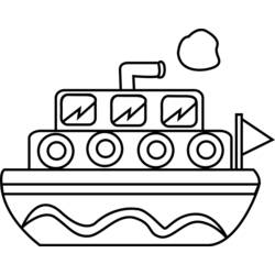Coloring page: Boat / Ship (Transportation) #137508 - Free Printable Coloring Pages