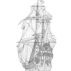 Coloring page: Boat / Ship (Transportation) #137511 - Free Printable Coloring Pages