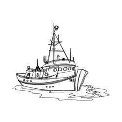 Coloring page: Boat / Ship (Transportation) #137605 - Free Printable Coloring Pages