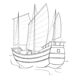 Coloring page: Boat / Ship (Transportation) #137657 - Free Printable Coloring Pages