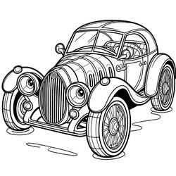 Bugatti (Transportation) coloring page #218670 to print and color