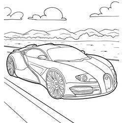 Bugatti (Transportation) coloring page #218677 to print and color