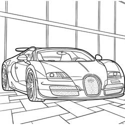 Bugatti (Transportation) coloring page #218682 to print and color