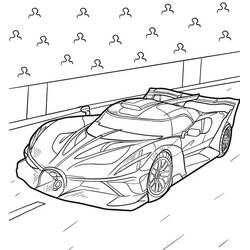 Bugatti (Transportation) coloring page #218683 to print and color