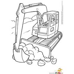 Coloring page: Bulldozer / Mecanic Shovel (Transportation) #141678 - Printable coloring pages