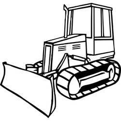 Coloring page: Bulldozer / Mecanic Shovel (Transportation) #141679 - Printable coloring pages