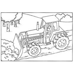 Coloring page: Bulldozer / Mecanic Shovel (Transportation) #141681 - Printable coloring pages