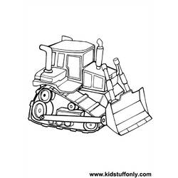 Coloring page: Bulldozer / Mecanic Shovel (Transportation) #141684 - Printable coloring pages