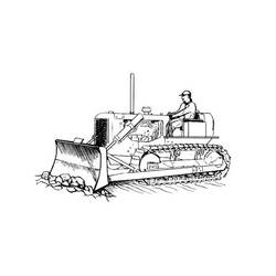 Coloring page: Bulldozer / Mecanic Shovel (Transportation) #141687 - Free Printable Coloring Pages