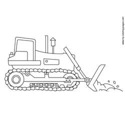 Coloring page: Bulldozer / Mecanic Shovel (Transportation) #141694 - Printable coloring pages