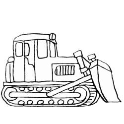 Coloring page: Bulldozer / Mecanic Shovel (Transportation) #141698 - Printable coloring pages