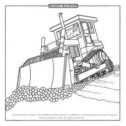 Coloring page: Bulldozer / Mecanic Shovel (Transportation) #141701 - Free Printable Coloring Pages