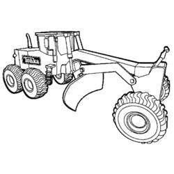 Coloring page: Bulldozer / Mecanic Shovel (Transportation) #141702 - Printable coloring pages