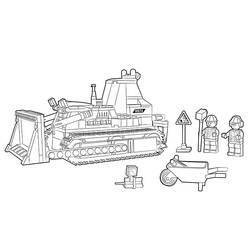 Coloring page: Bulldozer / Mecanic Shovel (Transportation) #141705 - Printable coloring pages