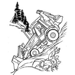 Coloring page: Bulldozer / Mecanic Shovel (Transportation) #141712 - Printable coloring pages