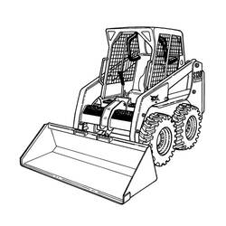 Coloring page: Bulldozer / Mecanic Shovel (Transportation) #141749 - Printable coloring pages