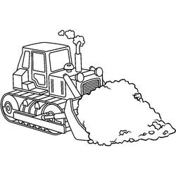 Coloring page: Bulldozer / Mecanic Shovel (Transportation) #141754 - Printable coloring pages