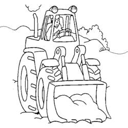 Coloring page: Bulldozer / Mecanic Shovel (Transportation) #141769 - Free Printable Coloring Pages