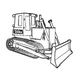 Coloring page: Bulldozer / Mecanic Shovel (Transportation) #141771 - Printable coloring pages