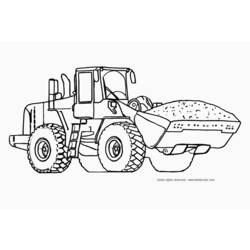 Coloring page: Bulldozer / Mecanic Shovel (Transportation) #141774 - Printable coloring pages