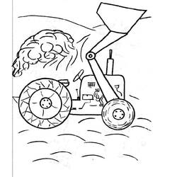 Coloring page: Bulldozer / Mecanic Shovel (Transportation) #141775 - Free Printable Coloring Pages